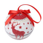 14er-Set Weihnachtskugeln in Geschenkbox, Weihnachtsmotiv, Durchmesser 7,5 cm, Weiß und Rot image number 3