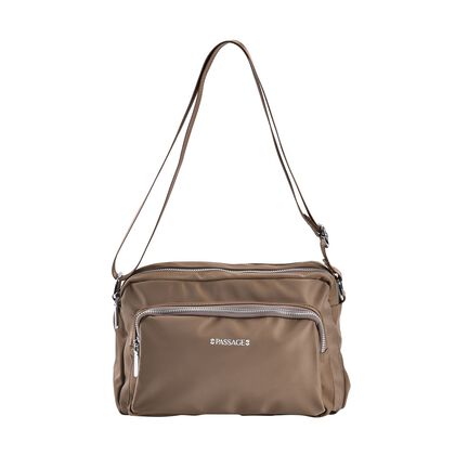 Wasserdichte Umhängetasche aus Hochwertiges Nylon, gepolstert, 128 cm Schulterriemen, 27x16x9 cm, Khaki