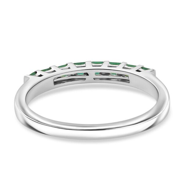 Kagem sambischer Smaragd Ring, 925 Silber rhodiniert - 0,39 ct. image number 6