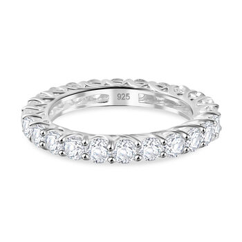 Wei&szlig;er Zirkon Ring 925 Silber (Gr&ouml;&szlig;e 18.00) ca. 5,04 ct