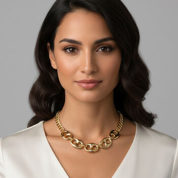 Gelb Halskette ca. 50 cm + 5 cm Extender, ca. 94,50g