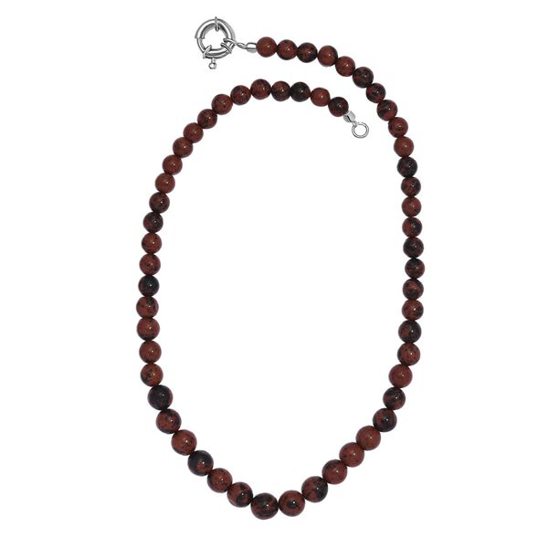 Rote Jaspis-Halskette, 50 cm - 191 ct. image number 4