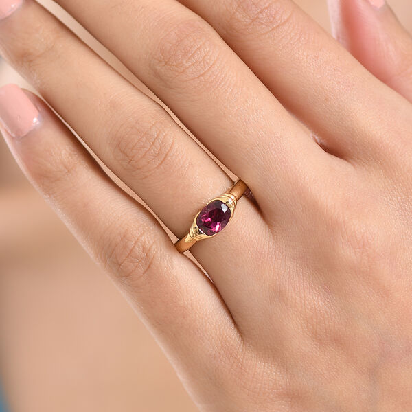 D'Joy AA nat&uuml;rlicher Rhodolith Granat Ring - 1,65 ct. image number 2