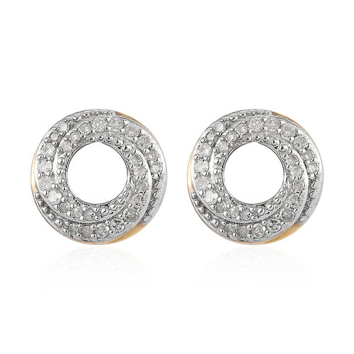 Diamant-Ohrstecker in Silber image number 0