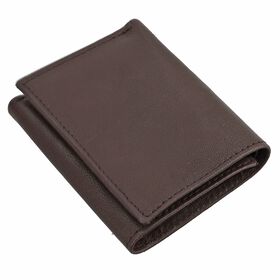 Klassische Geldbörse, 100% echtes Leder, RFID geschützt, braun
