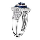 Blauer und weißer Diamant-Ring - 1,50 ct. image number 3