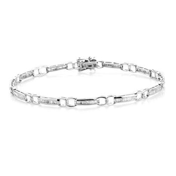 Diamant-Armband in Silber