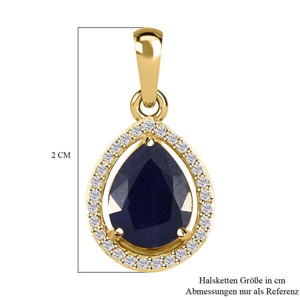 AA Masoala Saphir und Zirkon Anh&auml;nger - 2,53 ct. image number 6