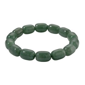 Grünes Aventurin Armband, flexibel, ca. 150.00 ct