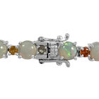 Natürliches, äthiopisches Welo Opal und mehrfarbiges Saphir-Armband - 12,73 ct. image number 1