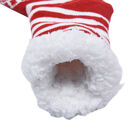 2er-Set - 2 Paar rutschfeste Haus Socken mit warmem Sherpa Futter, Einheitsgröße , Weihnachtsmotiv, Weiß und Rot  image number 3