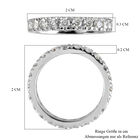 88 Facetten Moissanit-Ring, 925 Silber platiniert  ca. 1,32 ct image number 6