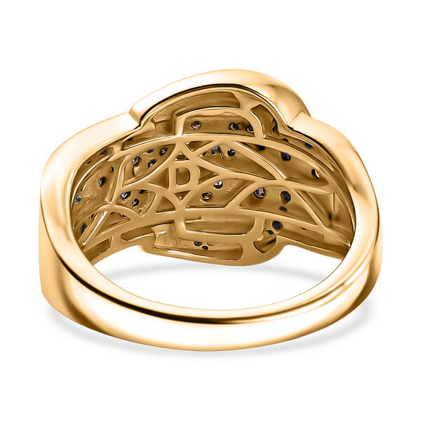 D'Joy Roter Diamant Ring 925 Silber 750 Gelbgold vermeil (Gr&ouml;&szlig;e 18.00) image number 5