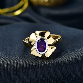EverTrue afrikanischer Amethyst zweifarbiger Ring - 0,71 ct.