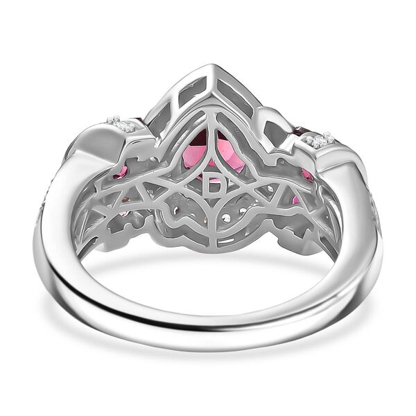 D'Joy AA Rhodolith Granat und Zirkon Ring - 3,18 ct. image number 5