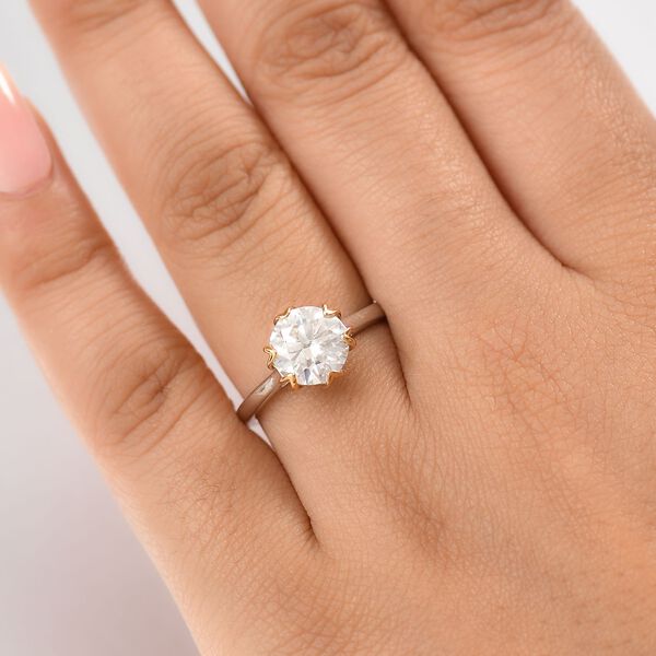 Zweifarbiger Moissanit Ring - 2,14 ct. image number 2