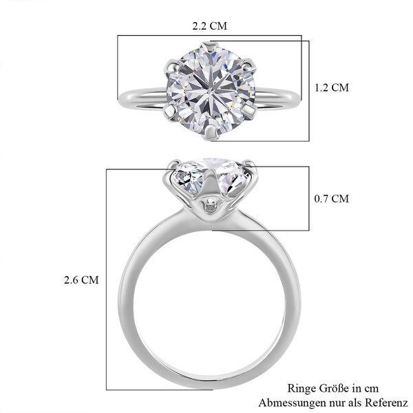 Moissanit Ring - 3,45 ct. image number 5