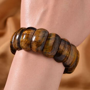 Tigerauge Armband, ca. 367,40 ct.