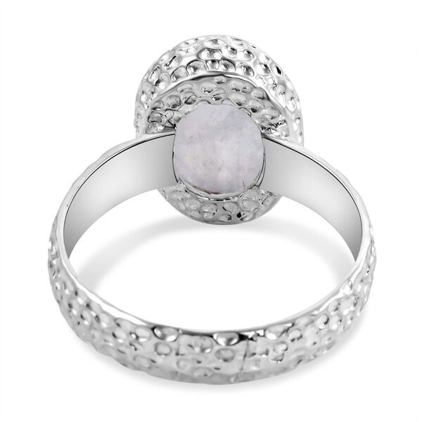 Royal Bali - Regenbogen Mondstein Ring, 925 Silber (Gr&ouml;&szlig;e 16.00) ca. 6.01 ct image number 4