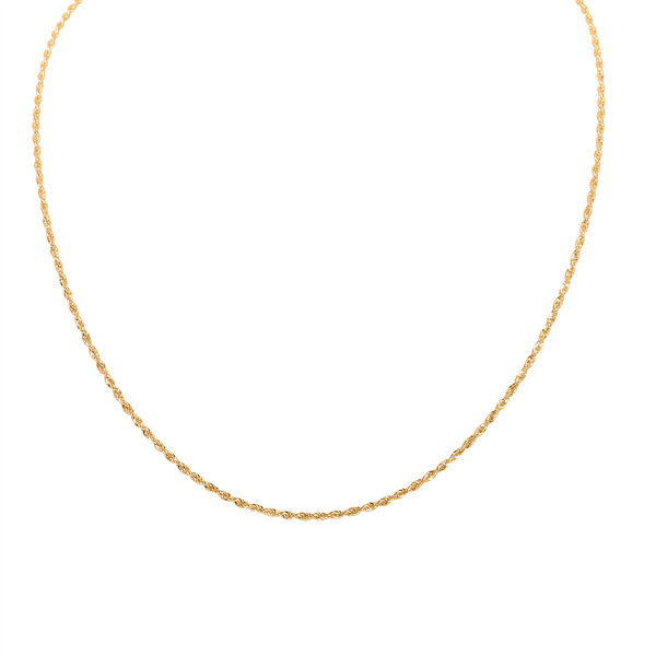 Seilkette in 585 Gold, 45cm - 1,50 Gramm