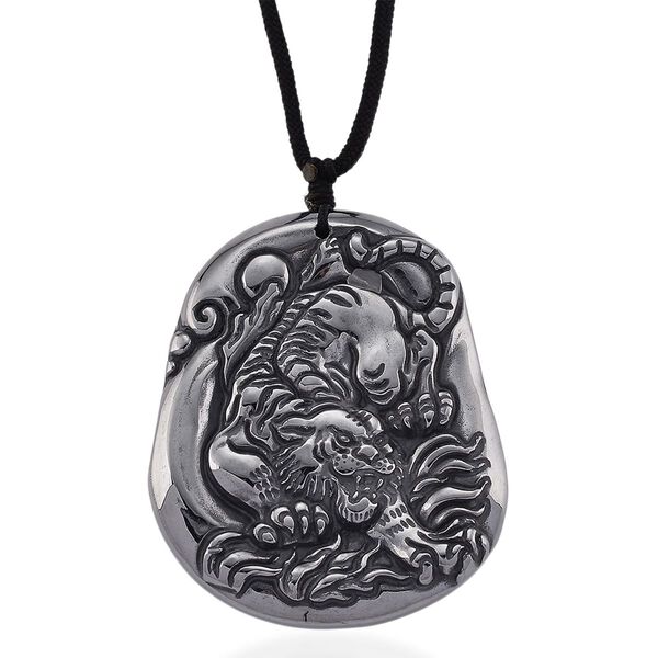 Terahertz Tiger Halskette, ca. 71 cm, ca. 120.00 ct