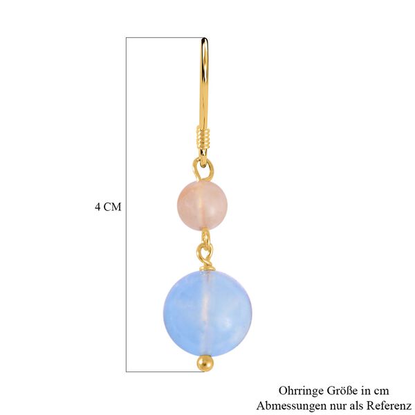 2er-Set- Mehrfarbige Beryll Perlen-Halskette 50cm und Ohrringe- 502,25 ct. image number 8