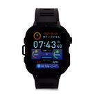 H19 Smartwatch, 2.01 Zoll HD-Display, Schwarzes Silikonarmband