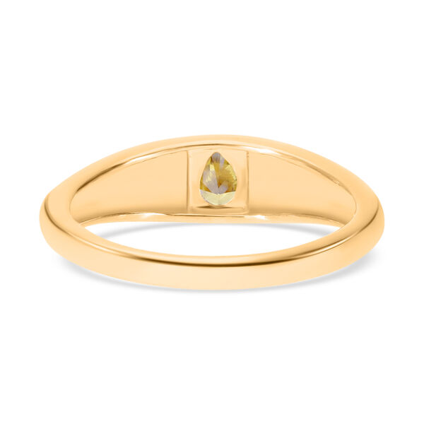 LUXORO natürlicher olivgrüner Diamant I1-I2 Ring image number 6