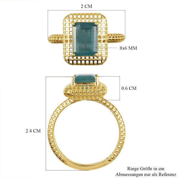 MIRAGE COLLEKTION Blaugr&uuml;ner Grandidierit Ring 375 Gelbgold image number 7