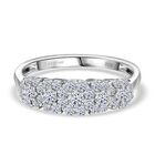 LUXURIANT DIAMOND - Lab Grown Diamant SI-GH SGL zertifiziert Ring 925 Silber rhodiniert (Größe 19.00) ca. 1.00 ct