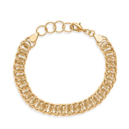 EVER TRUE Bronzella Kollektion-Reine Bronze 750 Vergoldet Armband ca. 16.5 cm ca. 11,00g