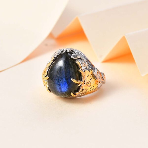 AAA Labradorit Ring - 11,87 ct. image number 2