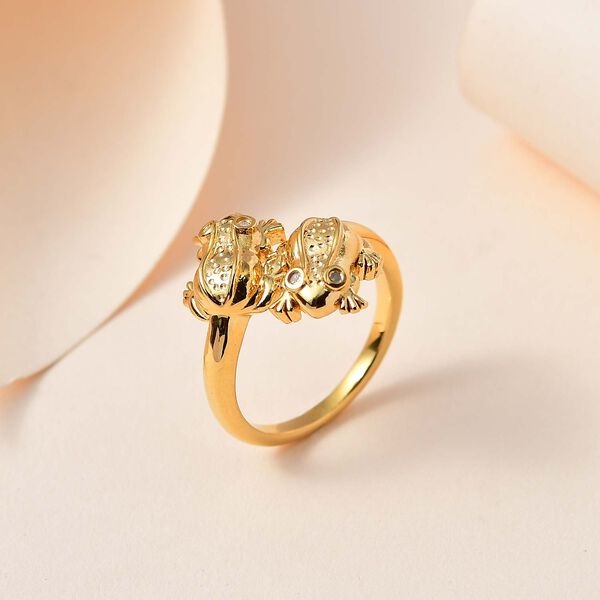 GP Italian Garden Kollektion - Diamant und Kanchanaburi blauer Saphir-Ring image number 2