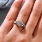 Diamant-Ring, 925 Silber vergoldet  ca. 0,50 ct image number 2
