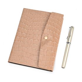 Serpentine Notizbuch Geschenkset mit Kugelschreiber - beige