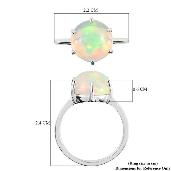 RHAPSODY AAAA nat&uuml;rlicher, &auml;thiopischer Opal Solit&auml;r-Ring, 950 Platin  ca. 3,57 ct image number 4