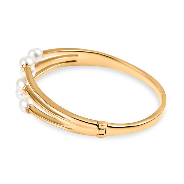 Süßwasserperlen Armreif, 19 cm - 18,05 ct. image number 4