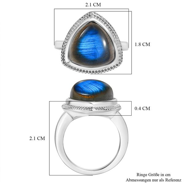 AAA Labradorit Ring - 7,60 ct. image number 8