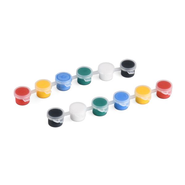 Leinwand-Malset - 3-teiliges Set mit Rosen-, Gänseblümchen- und Lilienmotiv, inklusive Farben, Mischpalette und Pinseln image number 9