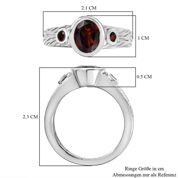Roter Granat-Ring - 1,59 ct. image number 7