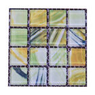20er-Set - Mosaik-Wandaufkleber, Grün-Gelb-Blau image number 0