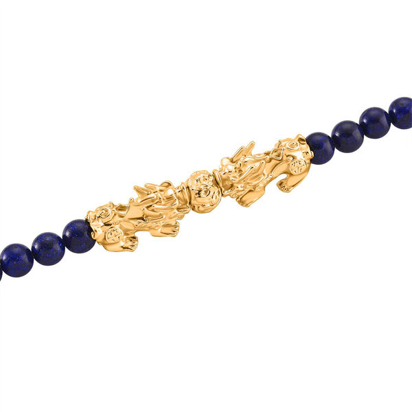 Lapislazuli Schmuckset Legierung  gelb vergoldet ca. 430.00 ct image number 4