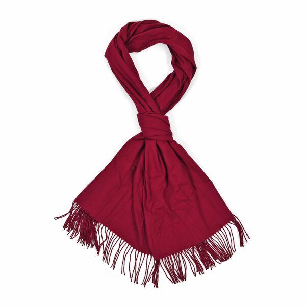  scarf Material:30%Viscose 70%Polyestersize:65cmx180cmWeight : 250gred image number 0