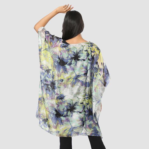 100% Maulbeerseide Shirt,Einheitsgr&ouml;&szlig;e Blumen image number 3