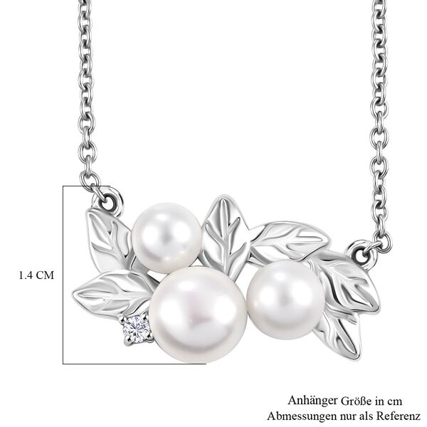 Süßwasser Perle Halskette, 45 cm image number 5