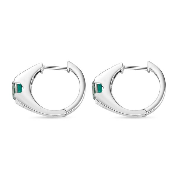 Pfau Quartz Triplette Ohrringe 925 Silber platiniert ca. 1,85 ct. image number 4