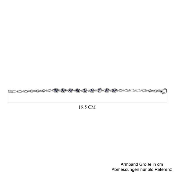 Tansanit-Armband in Silber, 1,31 ct. image number 5