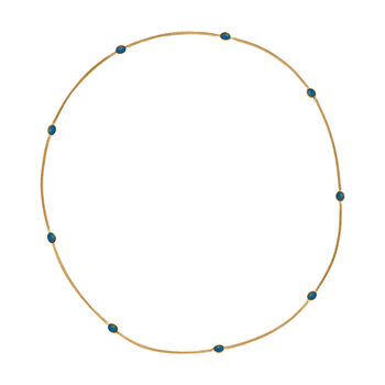 EverTrue blaue Mojave T&uuml;rkis 76cm Halskette - 8,50 ct.