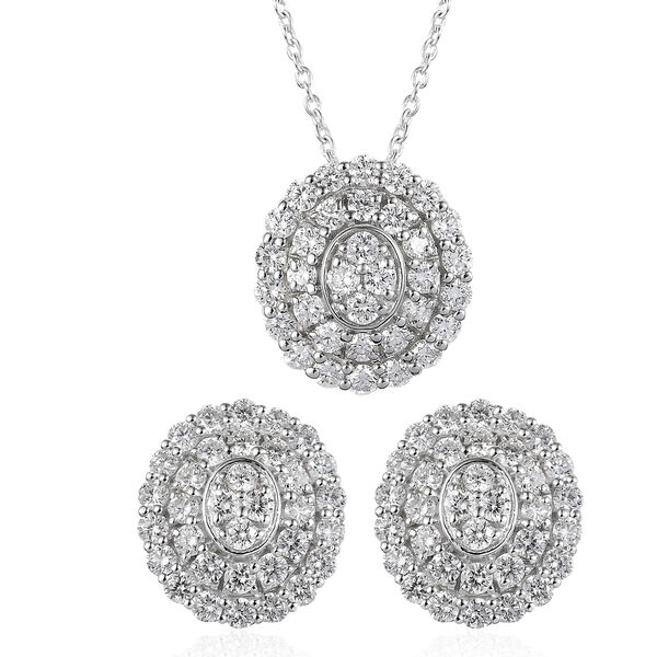 LUXURIANT SI-GH Labor Diamant Schmuckset - 3 ct.