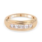 LUSTRO STELLA Hergestellt mit ZIRKONIA Ring 925 Silber 585 Vergoldet (Größe 20.00) ca. 2,18 ct image number 0